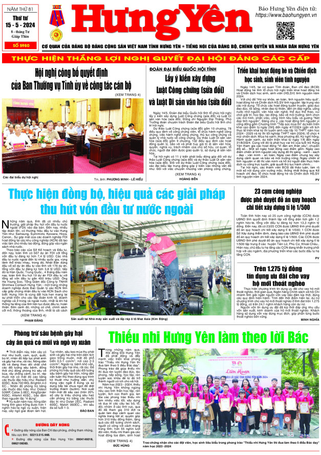 Báo in ngày 15.5.2024