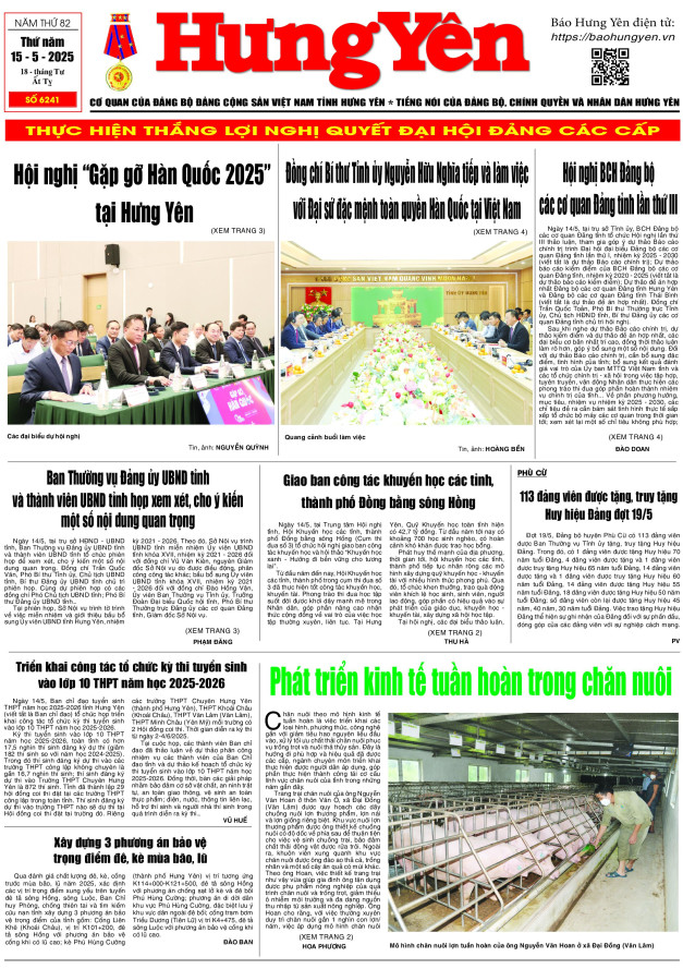 Báo in ngày 15.5.2025