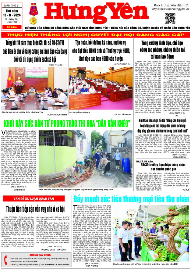 Báo in ngày 15.8.2024
