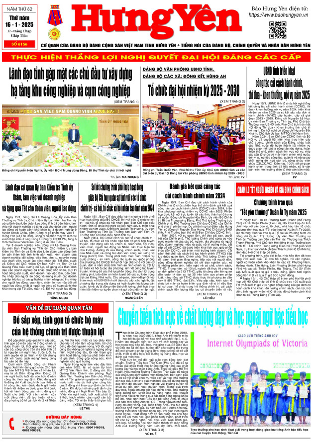 Báo in ngày 16.1.2025