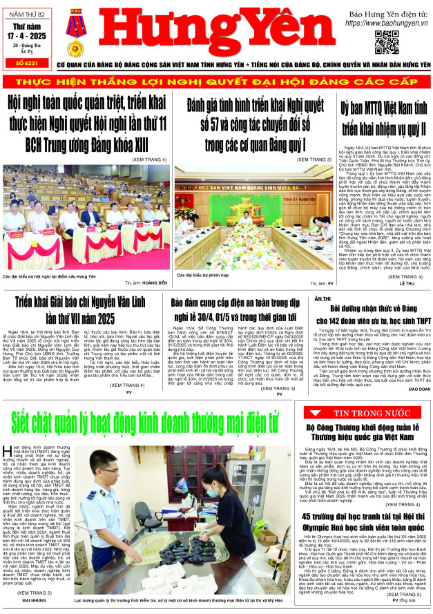 Báo in ngày 17.4.2025