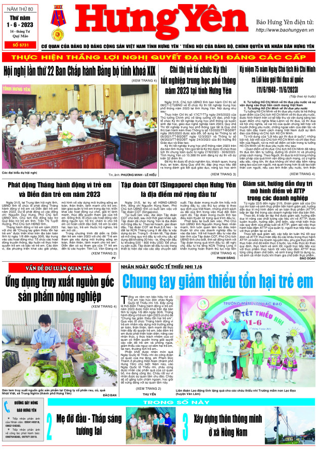 Báo in ngày 1.6.2023