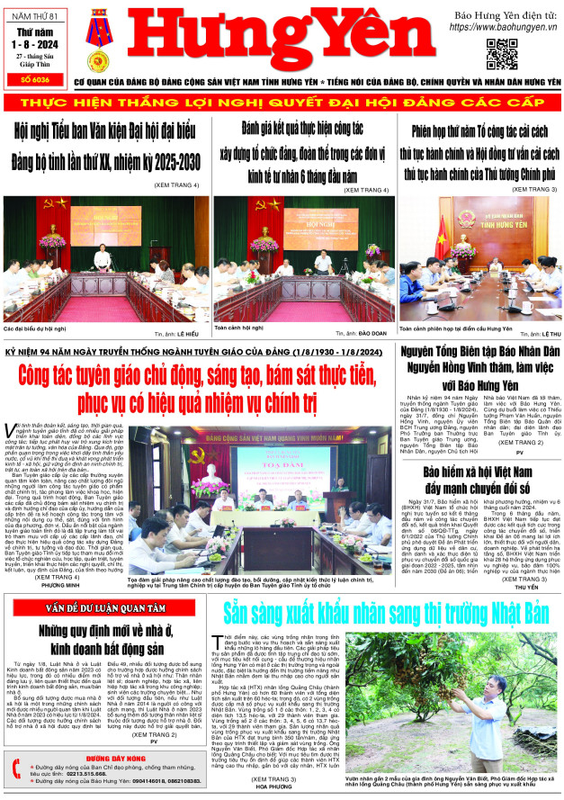 Báo in ngày 1.8.2024