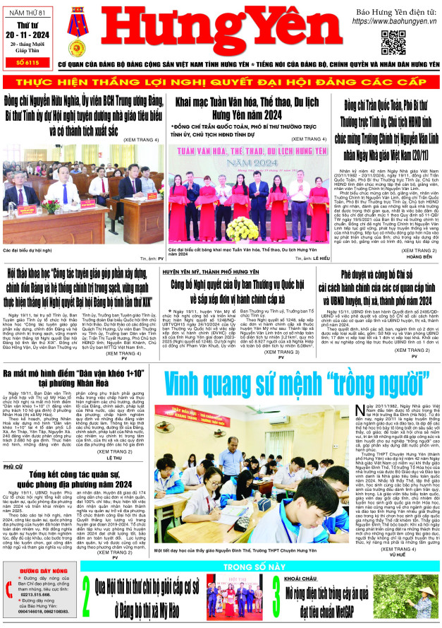 Báo in ngày 20.11.2024 