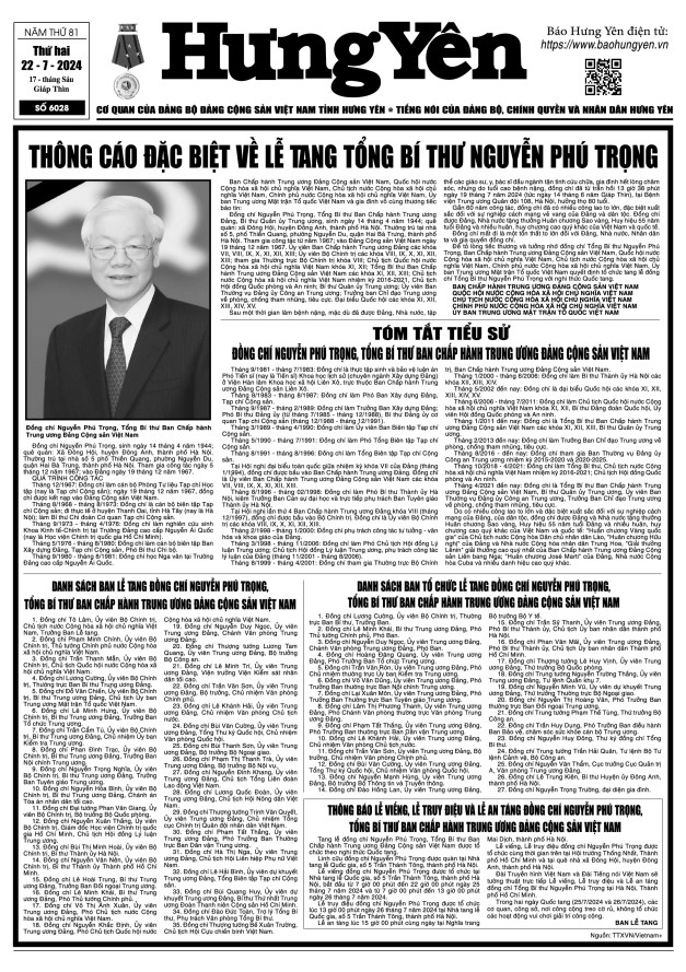 Báo in ngày 22.7.2024
