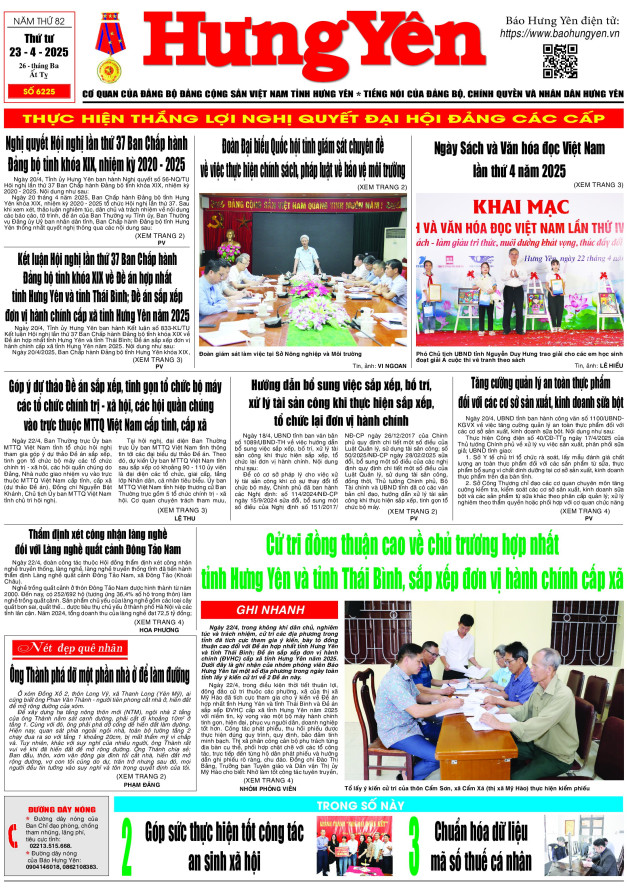 Báo in ngày 23.4.2025