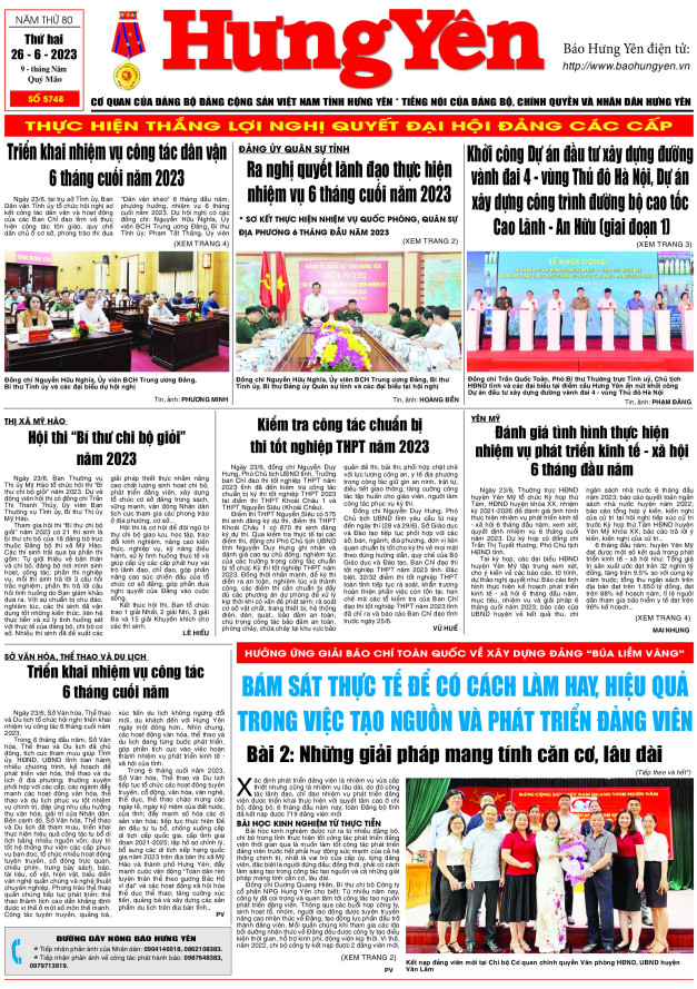 Báo in ngày 26.6.2023