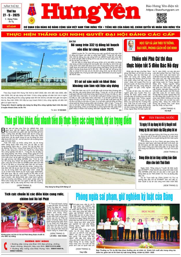 Báo in ngày 27.5.2025