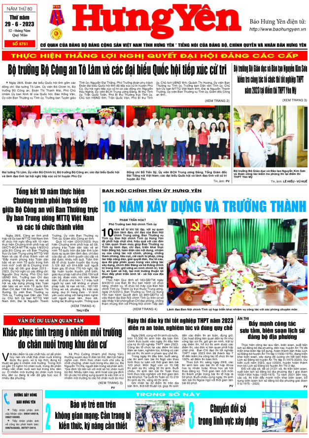 Báo in ngày 29/6/2023
