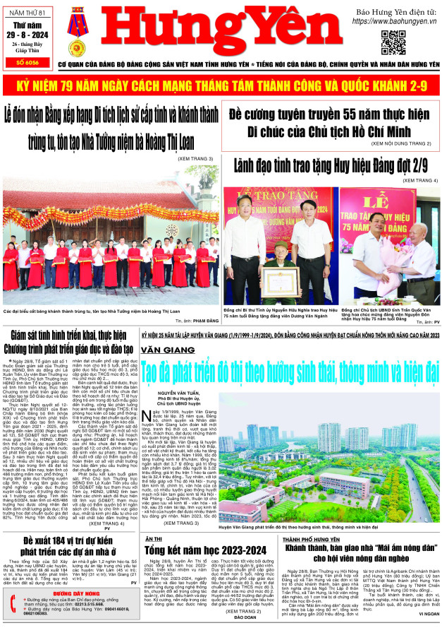 Báo in ngày 29.8.2024