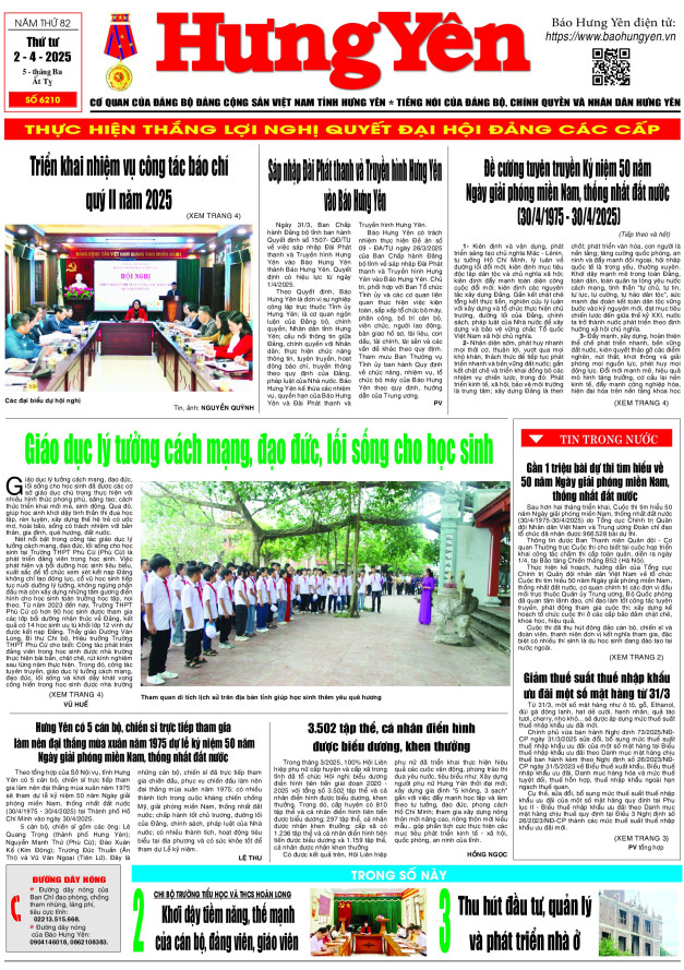 Báo in ngày 2.4.2025
