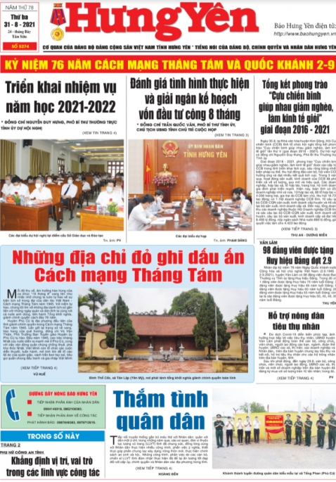 Báo in ngày 31.8.2021