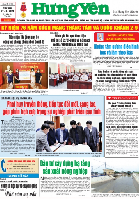 Báo in ngày 27.8.2021