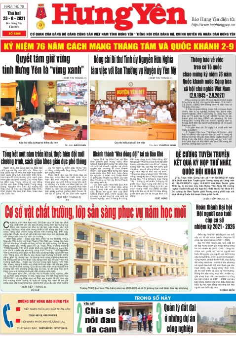 Báo in ngày 23.8.2021
