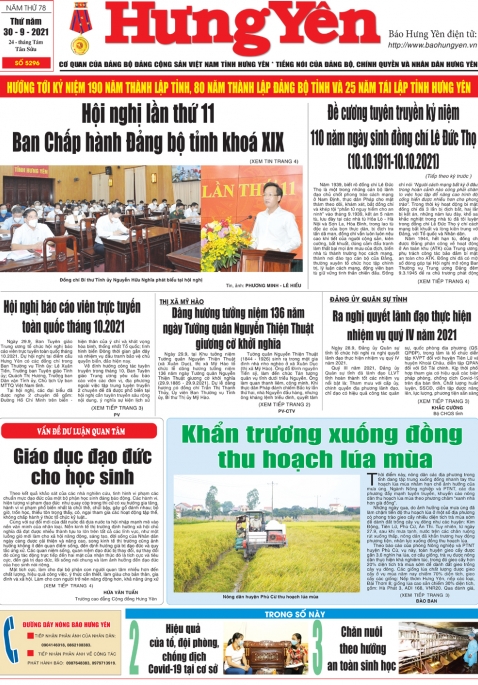 Báo in ngày 30.9.2021