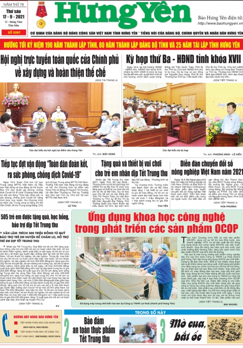 Báo in ngày 17.9.2021