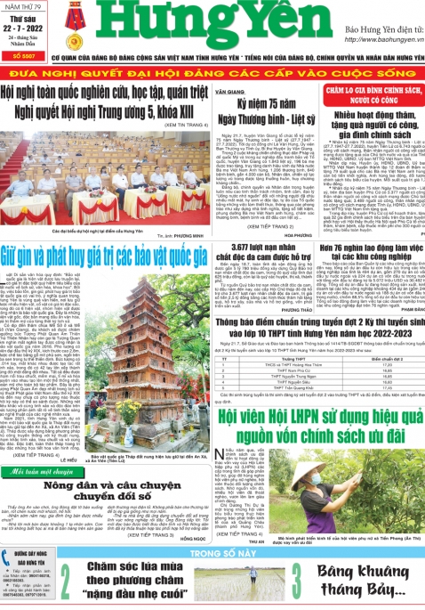Báo in ngày 22.7.2022