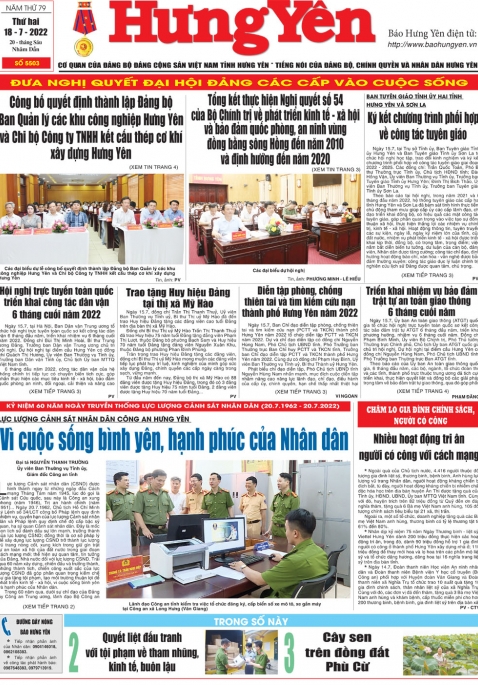 Báo in ngày 18.7.2022