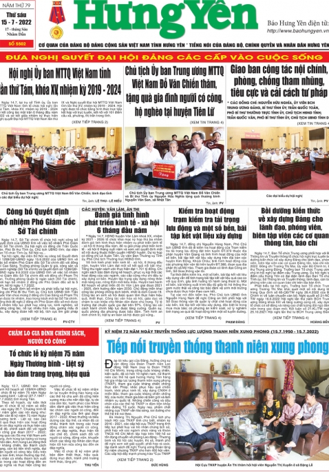Báo in ngày 15.7.2022