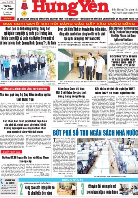 Báo in ngày 11.7.2022