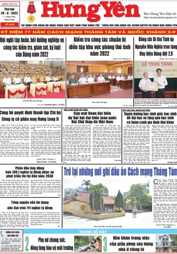 Báo in ngày 29.8.2022