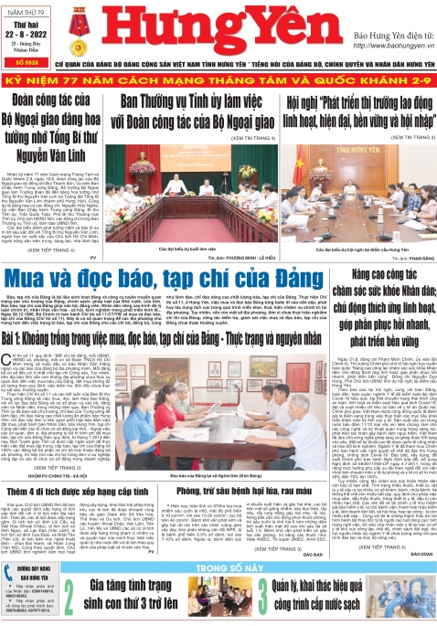Báo in ngày 22.8.2022