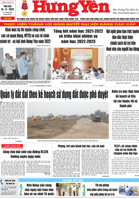 Báo in ngày 15.8.2022