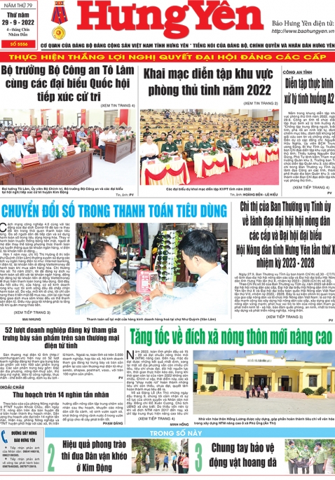 Báo in ngày 29.9.2022