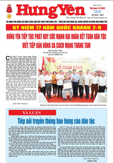 Báo in ngày 1.9.2022