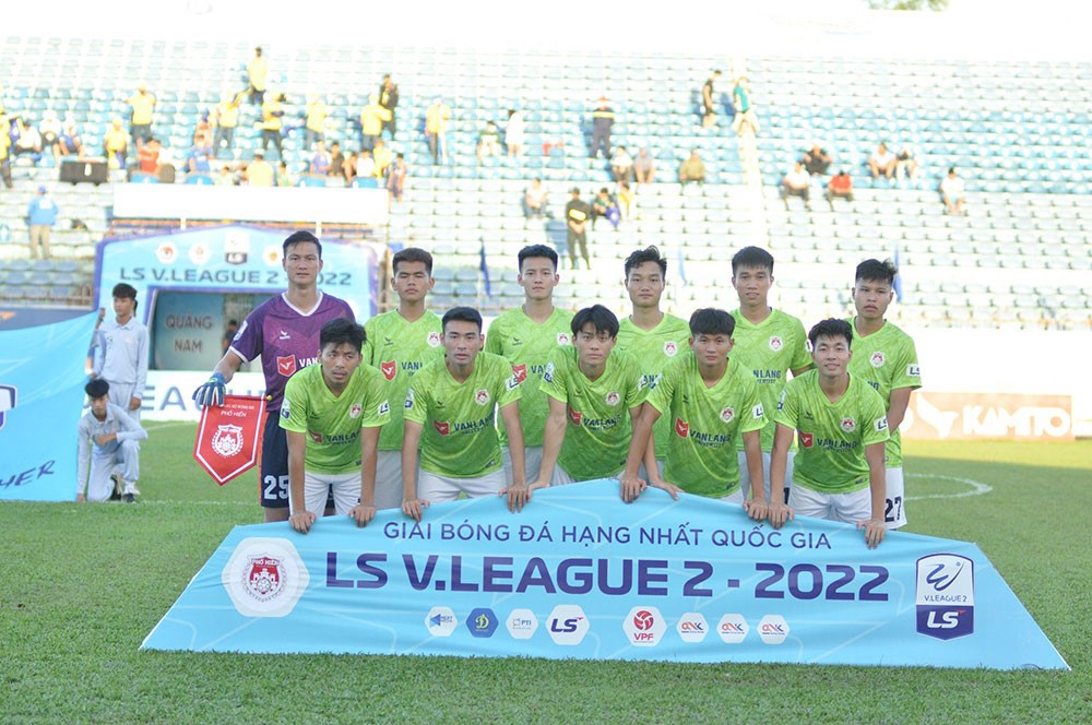 Đội hình xuất phát của CLB Phố Hiến trong trận đấu gặp CLB Quảng Nam