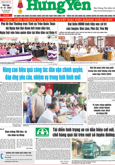 Báo in ngày 11/11/2022