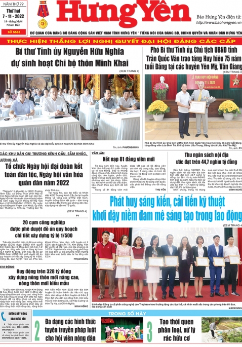 Báo in ngày 7/11/2022