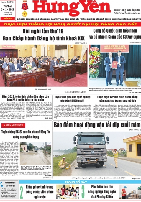 Báo in ngày 5/12/2022