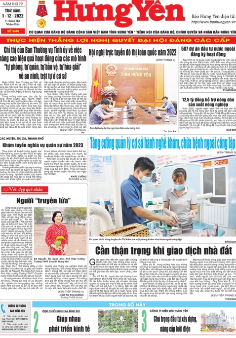 Báo in ngày 01/12/2022