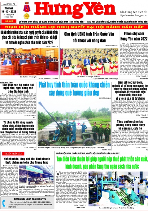 Báo in ngày 19/12/2022