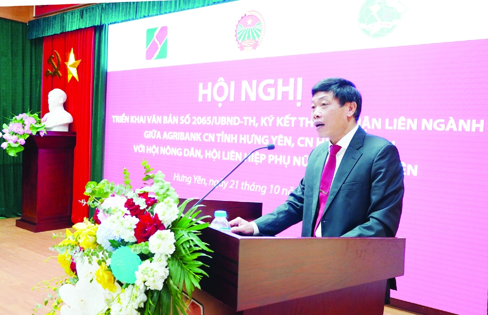  Đồng chí Vũ Thanh Liêm, Giám đốc Agribank Chi nhánh tỉnh Hưng Yên