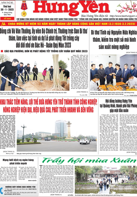 Báo in ngày 30/1/2023