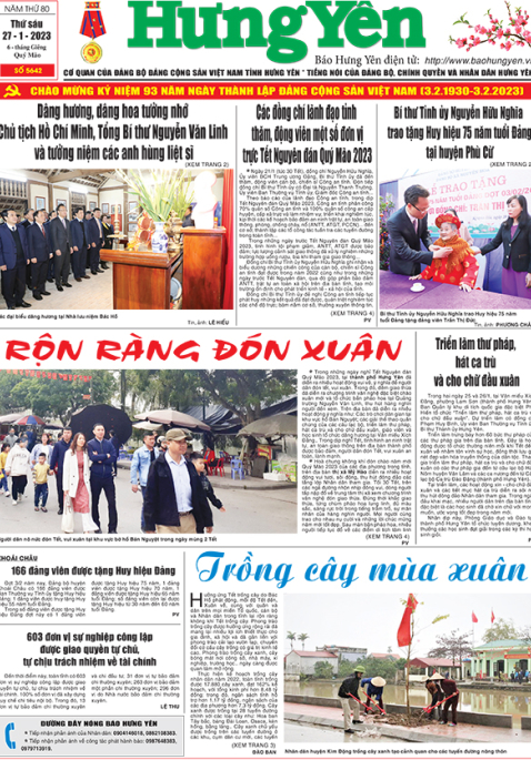 Báo in ngày 27/1/2023