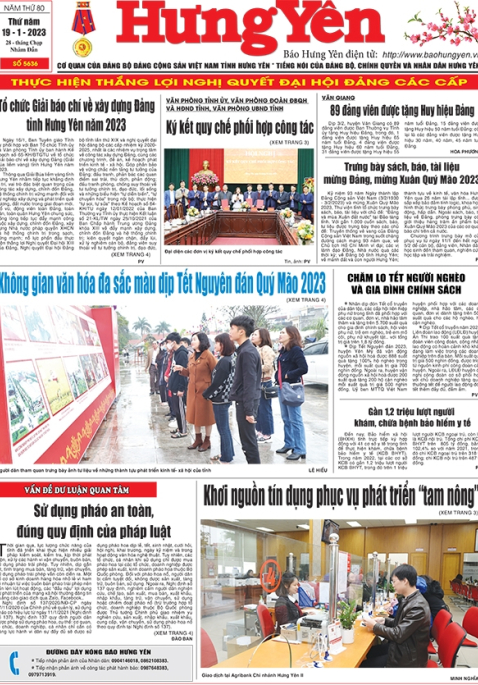 Báo in ngày 19/1/2023