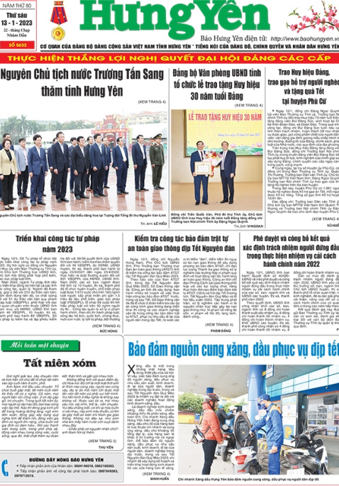 Báo in ngày 13/1/2023