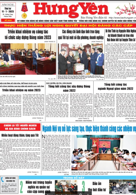 Báo in ngày 11/1/2023