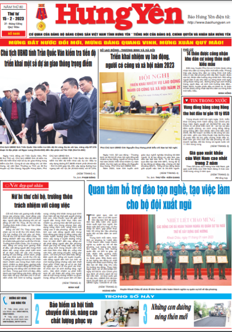 Báo in ngày 15/2/2023