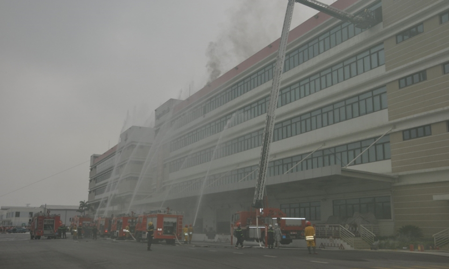 Một số hình ảnh về diễn tập phương án chữa cháy và cứu nạn, cứu hộ huy động nhiều lực lượng, phương tiện quy mô cấp tỉnh năm 2023