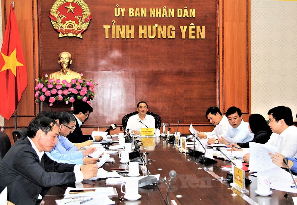 Đồng chí Trần Quốc Văn, Phó Bí thư Tỉnh uỷ, Chủ tịch UBND tỉnh, Chủ tịch Hội đồng Thi đua- Khen thưởng tỉnh chủ trì phiên họp thứ Nhất, Hội đồng Thi đua- Khen thưởng tỉnh năm 2023 