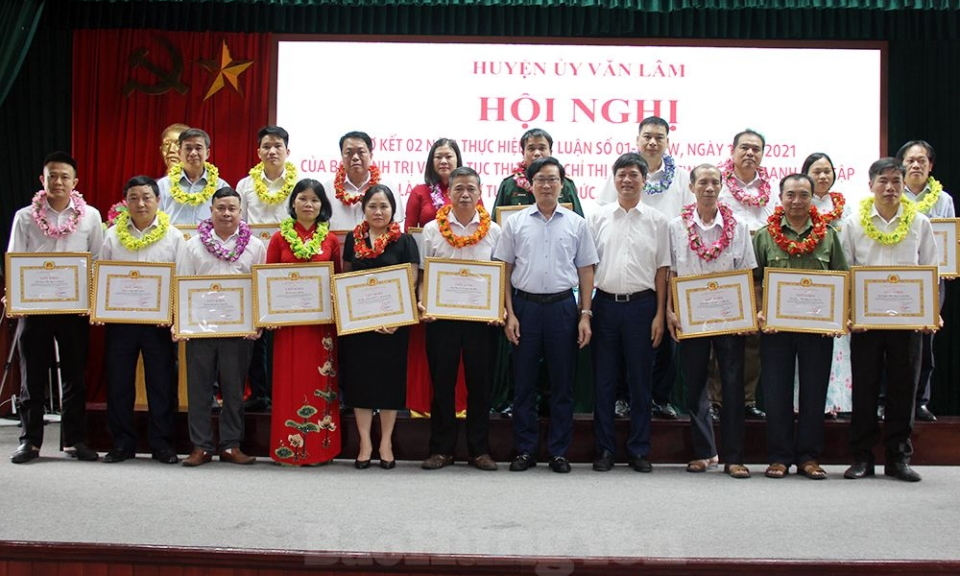 Văn Lâm: Sơ kết 2 năm thực hiện Kết luận số 01-KL/TW của Bộ Chính trị