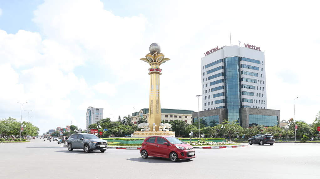 Một góc trung tâm thành phố Hưng Yên hôm nay