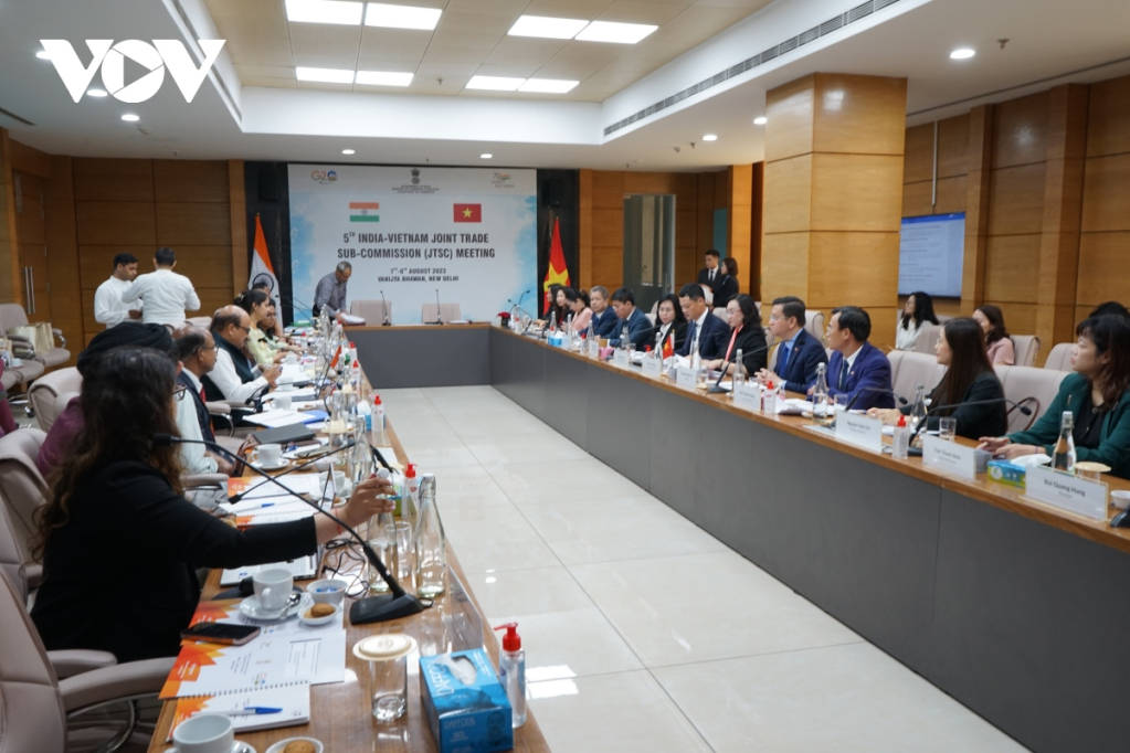 Kỳ họp lần thứ 5 Tiểu ban Thương mại Hỗn hợp Việt Nam - Ấn Độ diễn ra ngày 8/8 tại New Delhi, Ấn Độ