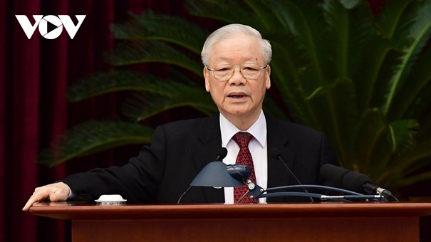 Tổng Bí thư Nguyễn Phú Trọng phát biểu khai mạc Hội nghị lần thứ 8 Ban chấp hành Trung ương Đảng khoá XIII