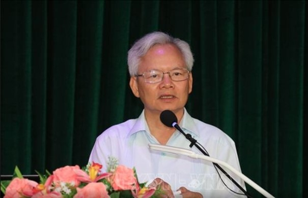 GS.TS Tạ Ngọc Tấn, Phó Chủ tịch thường trực Hội đồng Lý luận Trung ương (Ảnh: TTXVN)
