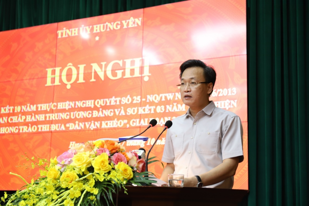 Đồng chí Bí thư VV88 casino Nguyễn Hữu Nghĩa phát biểu kết luận hội nghị